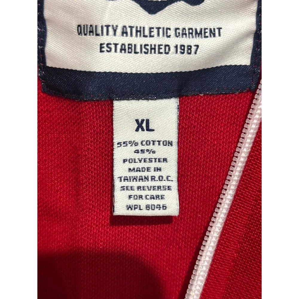 Y2K‎ Aeropostale Mens XL Red New York City Track Jacket 18 Patch Retro Gorpcore